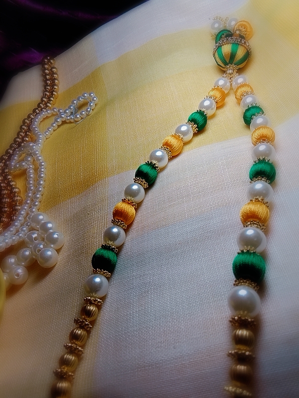 Fantacy World Ganesh Ganpati Idol Bhagwan Kanthi Mala/Necklace/Haar of Silk Thread and Colourful Beads for All Gods and Goddess - Image 11