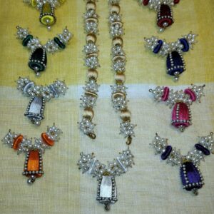 Special Combo pack of 9 handmade Silk Thread jhumkas with Necklace